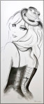 Burlesque - portret in opdracht (sold)