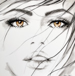 Golden Eyes 100 - 100 cm SOLD
