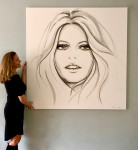 Brigitte Bardot ‘Saint Tropez’ 150 x 150 - SOLD