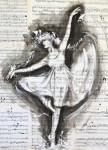 Nikita 60 - 80 cm ink/ piano musicsheets